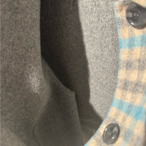 Vintage Talbots Wool Blazer Blue & Gray Plaid Checks Size Small - Picture 4 of 6